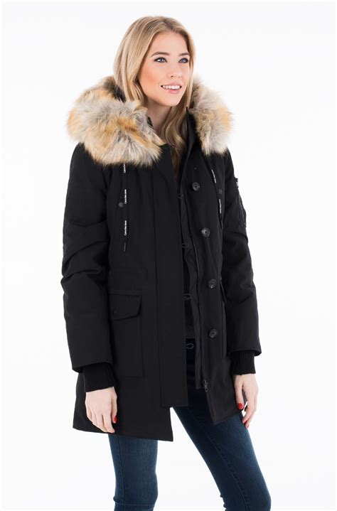 calvin klein jeans damen parka olivia